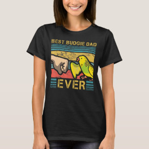 Manar Best Budgie Pappa Aldrig Fatherority Parakee T Shirt