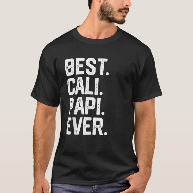 Manar Best Cali Papi Far ger gåva T Shirt (Framsida)