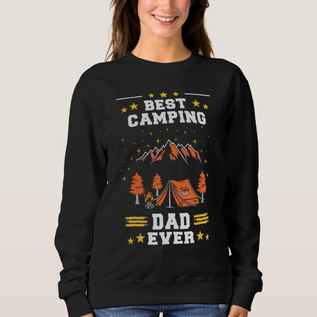 Manar Best Camping Pappa Aldrig Far som Camp Outdo T Shirt (Framsida)