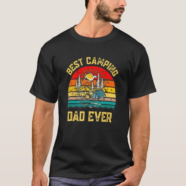 Manar Best Camping Pappa någonsin Far som Camp 2 T Shirt (Framsida)
