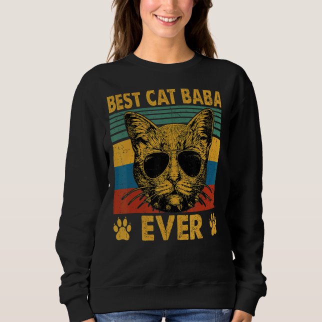 Manar Best Cat Baba Aldrig Cat Pappa Far T Shirt (Framsida)