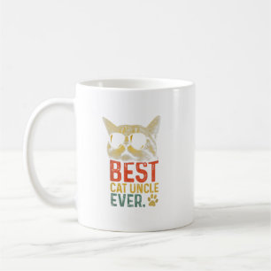 Manar Best Cat farbror All Vintage Cat Lover Coola Kaffemugg