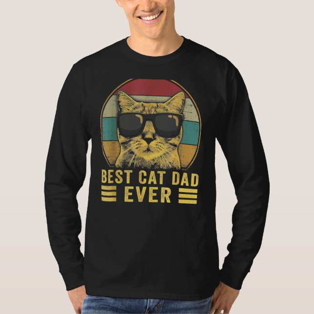 Manar Best Cat Pappa All Cat Pappa Far Dag 3 T Shirt (Framsida)