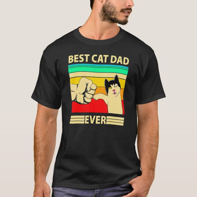 Manar Best Cat Pappa All Cat Pappa Far Day T Shirt (Framsida)