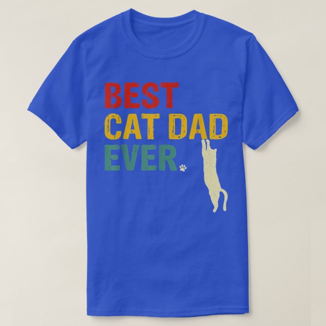 Manar Best Cat Pappa någonsin t nony Cat pappa Far T Shirt (Design framsida)