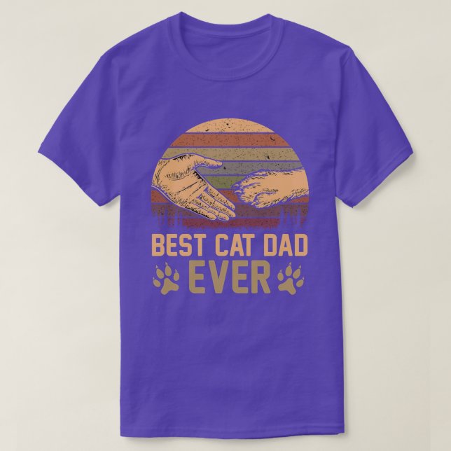 Manar Best Cat Pappa någonsin TShirt Funny Cat Pap T Shirt (Design framsida)