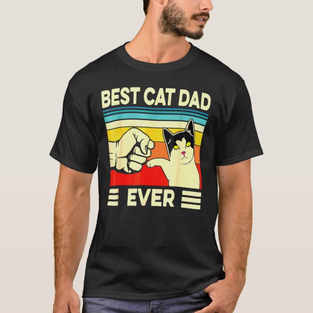 Manar Best Cat Pappa, varje pappa Far Day Plus Sto T Shirt (Framsida)
