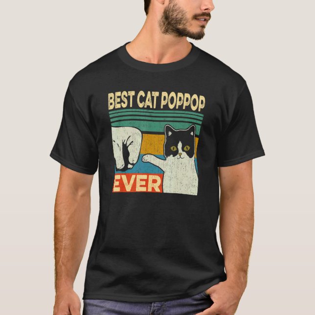 Manar Best Cat Poppop All Cat Pappa Fars dag T Shirt (Framsida)