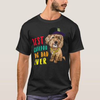 Manar Best Cavapoo Hund Pappa någonsin Fars dag Hi T Shirt