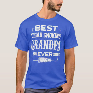 Manar Best Cigar Rökning Grandpa Aldrig Cigars T Shirt