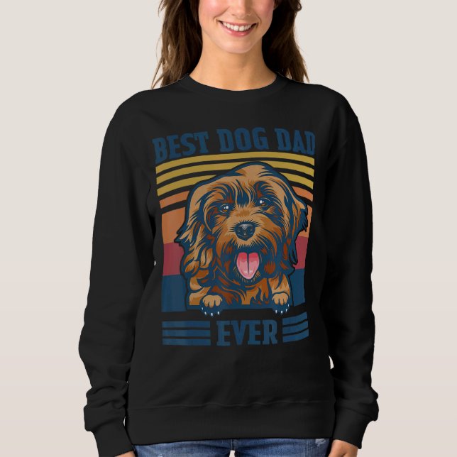 Manar Best Cockapoo Pappa Alltid Hund Fars dag T Shirt (Framsida)