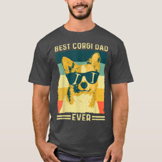 Manar Best Corgi Pappa All Vintage Retro Gift Desi T Shirt