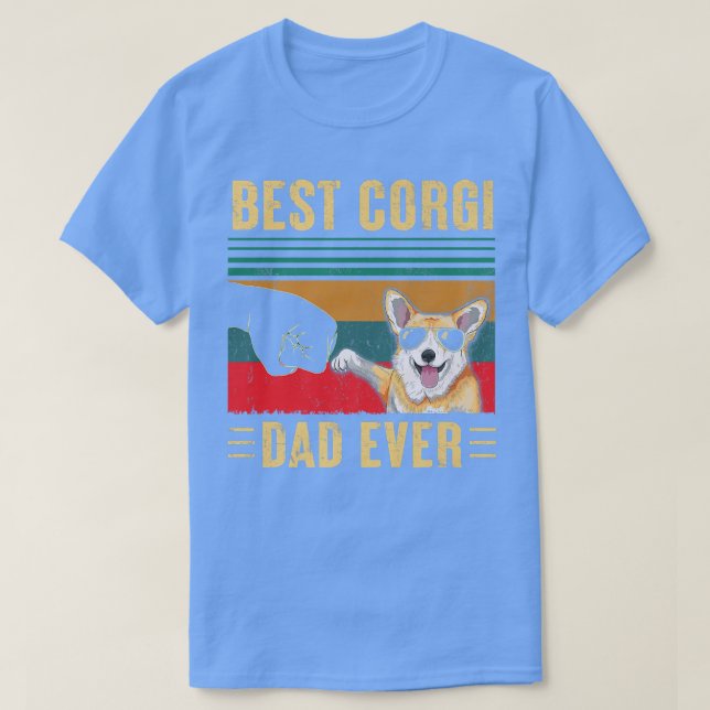 Manar Best Corgi Pappa Allnyfunny Corgi Hund Fath T Shirt (Design framsida)