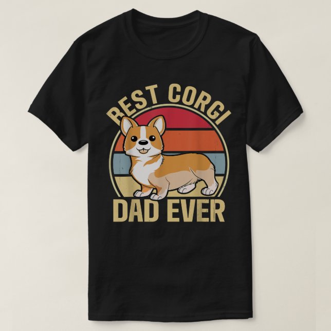 Manar Best Corgi Pappa någonsin  T Shirt (Design framsida)