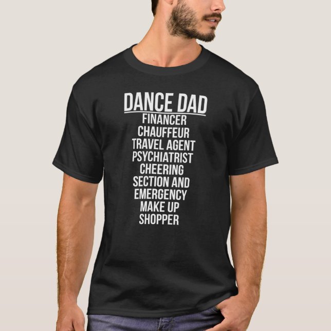 Manar Best Dance Pappa Dancer Far Dancing Pappa T Shirt (Framsida)