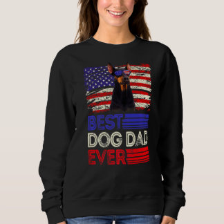 Manar Best Doberman Pappa någonsin American Flagga T Shirt