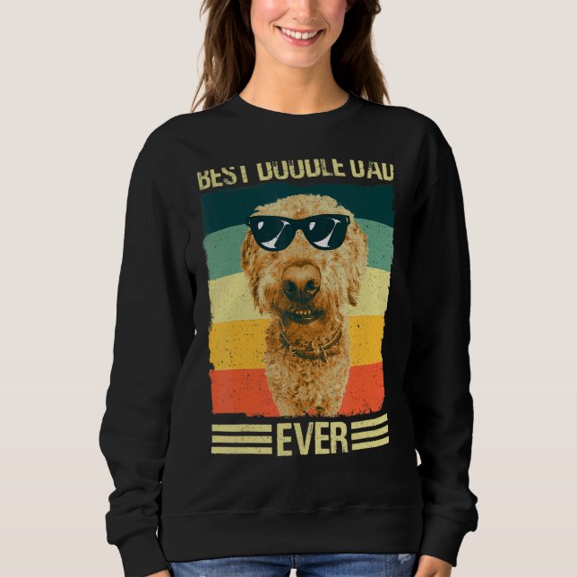 Manar Best Doodle Pappa Far Hund T Shirt (Framsida)