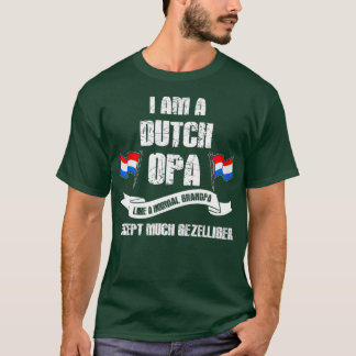 Manar Best Dutch Grandpa Opa Gezelliger Funny T Shirt