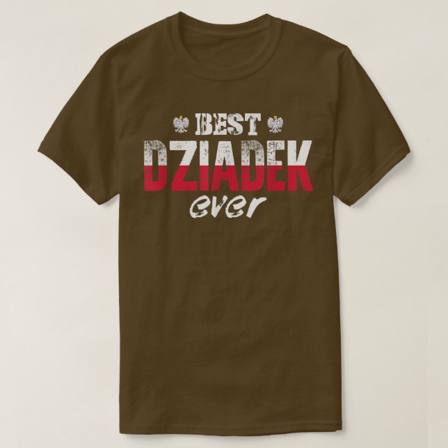 Manar Best Dziadek Aldrig polsk farfar  T Shirt (Design framsida)