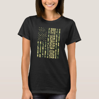 Manar Best Dziadzia Aldrig amerikanska Flagga Gran T Shirt