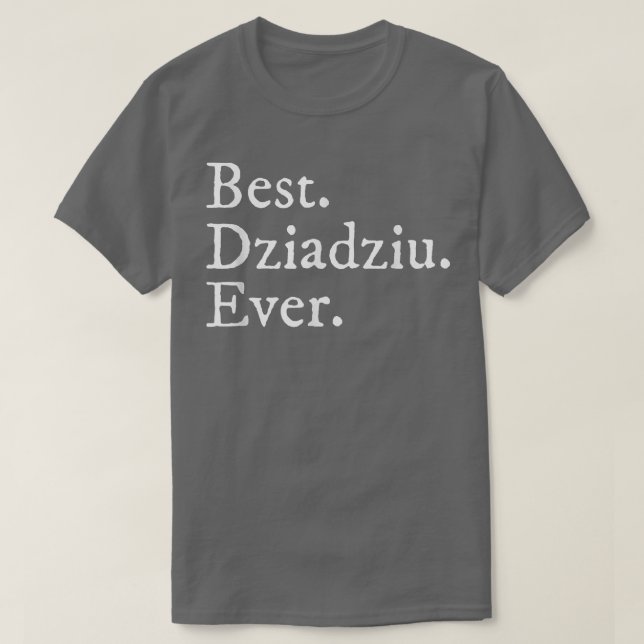 Manar Best dziadziu någonsin i polsk gåva T Shirt (Design framsida)