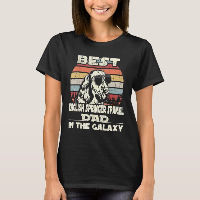 Manar Best English Springer Spain Pappa i Gala T Shirt (Framsida)