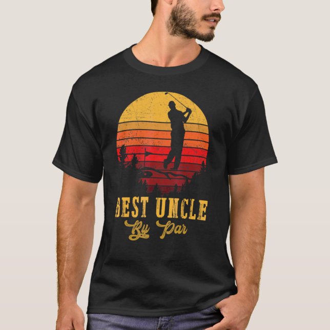 Manar Best farbror by Par Fars dag Golf Golfing 3 T Shirt (Framsida)