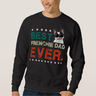 Manar Best Frenchie Pappa All Hund Funny Fars dag Lång Ärmad Tröja