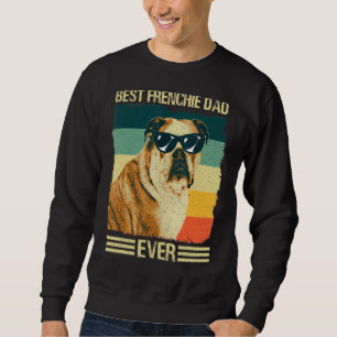 Manar Best Frenchie Pappa Far Fransk Bulldog Lång Ärmad Tröja