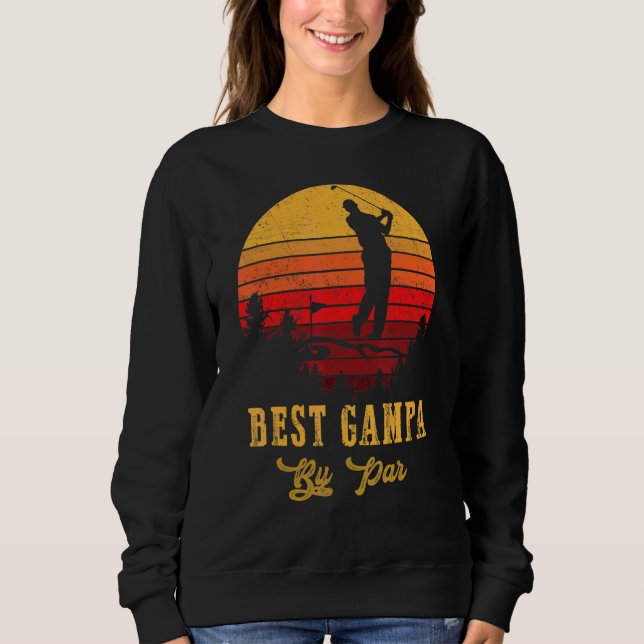 Manar Best Gampa efter Fars dag Golfning T Shirt (Framsida)