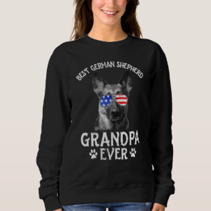 Manar Best German Shepherd Grandpa All American Fl T Shirt