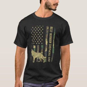 Manar Best German Shepherd Hund Pappa Camouflage A T Shirt