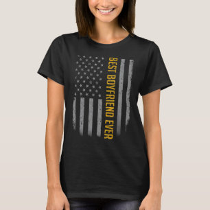 Manar Best Godfather, amerikansk Flagga för Fathe T Shirt