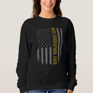 Manar Best Godfather, amerikansk Flagga för Fathe T Shirt