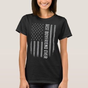Manar Best Godfather, amerikansk Flagga för Fathe T Shirt