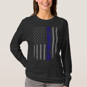 Manar Best Godfather, amerikansk Flagga för Fathe T Shirt