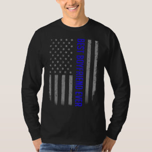 Manar Best Godfather, amerikansk Flagga för Fathe T Shirt