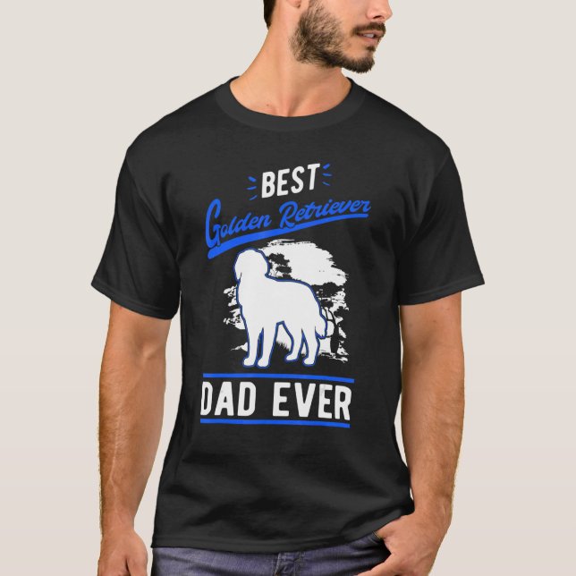 Manar Best Golden Retriever Pappa All Golden Retri T Shirt (Framsida)