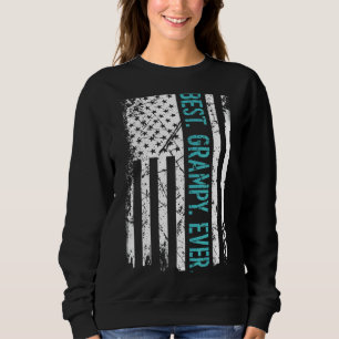 Manar Best Grampy Aldrig USA Amerika Flagga Far Da T Shirt