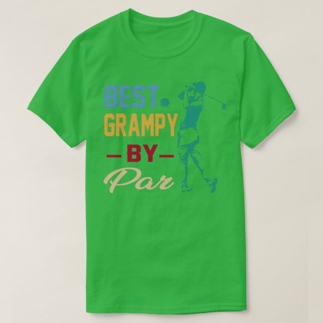 Manar Best Grampy by Par Golf Älskare Best Far Da T Shirt (Design framsida)