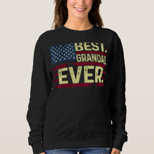 Manar Best Grandad All American Patriotic USA flag T Shirt