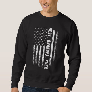 Manar Best Grandpa All American Flagga För manar F Lång Ärmad Tröja