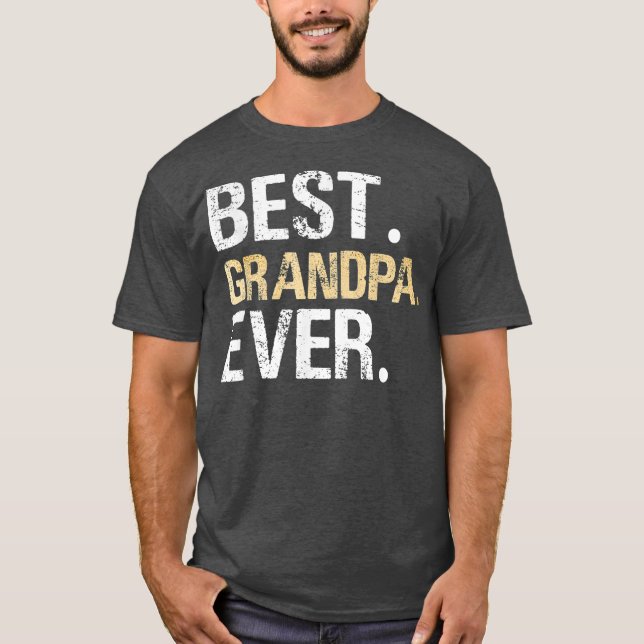 Manar Best Grandpa All Underbar Fars dag T Shirt (Framsida)