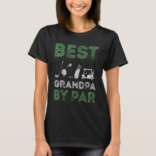 Manar Best Grandpa by Par Fars dag Golf Grandad T Shirt