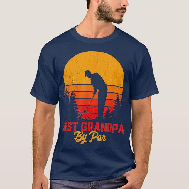 Manar Best Grandpa by Par Golf Älskare Gift För ma T Shirt (Framsida)