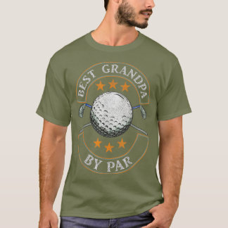 Manar Best Grandpa by Par Golf Älskare idrottsdag T Shirt