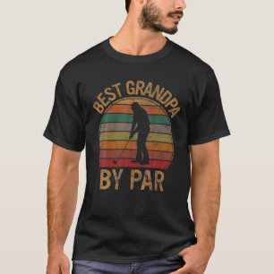 Manar Best Grandpa by Par Golf Fars dag Gift Gr T Shirt