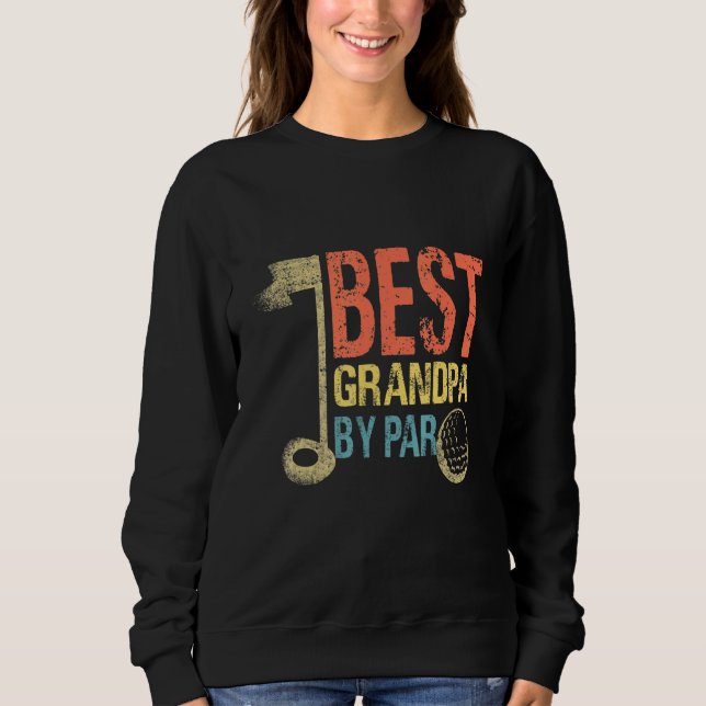 Manar Best Grandpa by Par Golf Pappa Fars dag T Shirt (Framsida)
