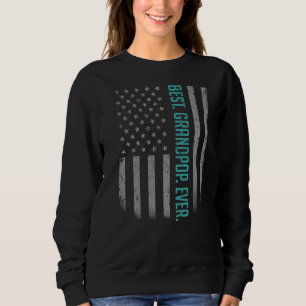 Manar Best Grandpop nånsin American Flagga for Far T Shirt