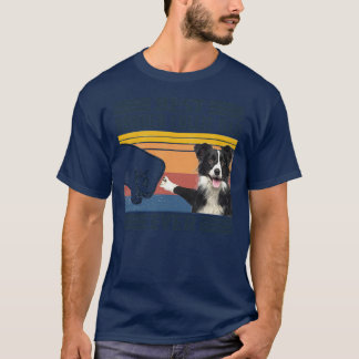 Manar Best Gräns Collie Pappa Alltid Rolig hund Äl T Shirt